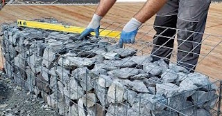Устройство подпорной стенки из габионов в Балашихе в октябре